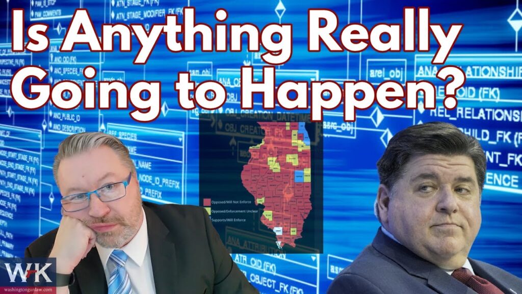 Two men are in front of a large digital screen. One wears glasses and a suit, resting his head on his hand. The other, in a suit, looks to the side. Text reads "Is Anything Really Going to Happen?" A map is displayed on the screen.