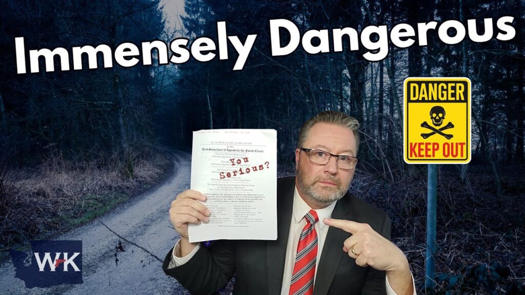 A man in a suit and red tie points to a document with "You Serious?" written on it. Behind him is a forest path, and a "DANGER KEEP OUT" sign is visible. The words "Immensely Dangerous" are displayed at the top.