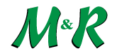 Single Category 4 The image shows the letters "M & R" in bold, green, playful font with a white and black outline.